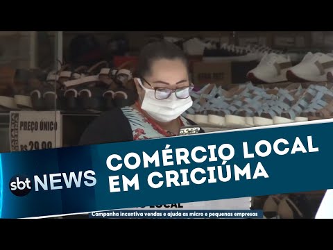Comércio local em Criciúma | SBT News (31/07/20)