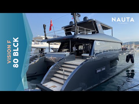 Vision F80 Black - il catamarano da 5.5 MLN - tour interni e cabine