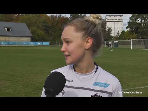 NML 21. voor: Saku Sporting - JK Tallinna Kalev 6:0, Johanna Marie Lingi intervjuu
