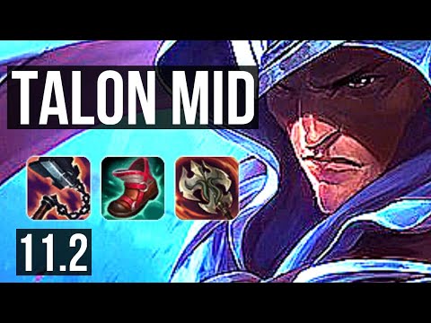 TALON vs IRELIA (MID) | Rank 1 Talon, 9/1/6, Dominating, Rank 13 | EUW Challenger | v11.2