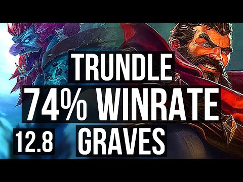 TRUNDLE vs GRAVES (JNG) | 7/0/7, 74% winrate, Godlike | EUW Master | 12.8