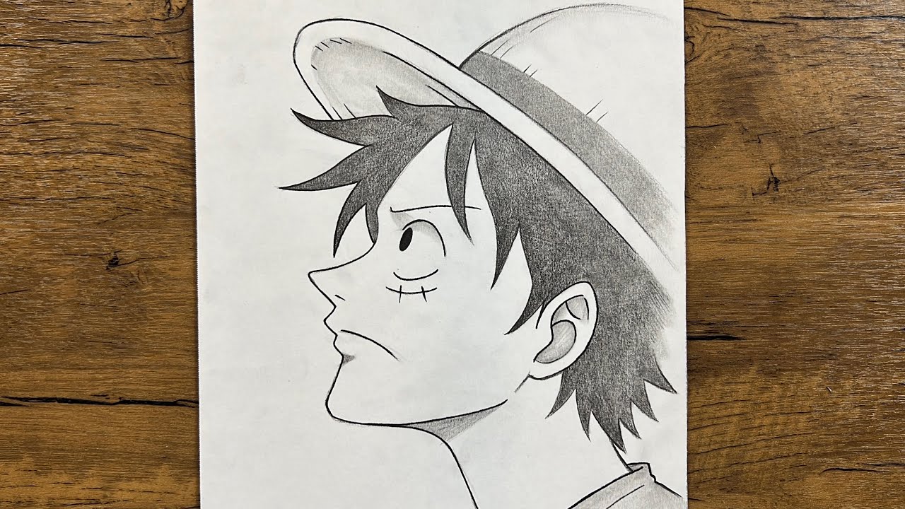 How to Draw Monkey D. Luffy Step by Step | One Piece Drawing Tutorial