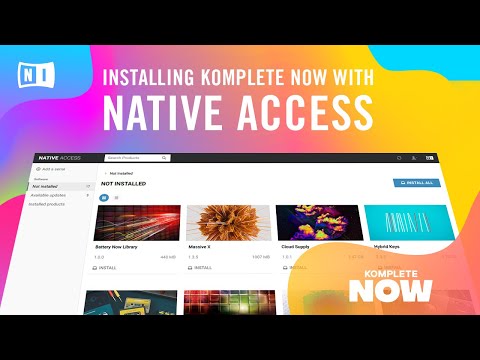 Installing KOMPLETE NOW with Native Access | Native Instruments