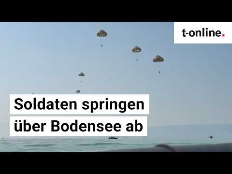 Video Thumbnail: Bundeswehr trainiert Landung mit Fallschirmen im Wasser
