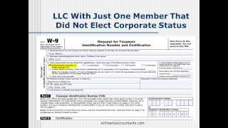 W-9 Basics: How to Complete a W-9 Form for an LLC