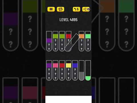 water sort puzzle level 4895