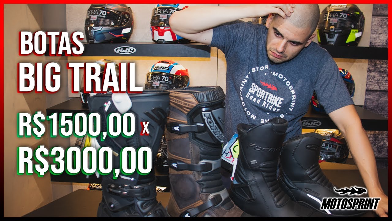 DÚVIDAS | COMO ESCOLHER BOTA PARA VIAJAR (4 EXEMPLOS PARA SUA MOTO (BIG) TRAIL) - MOTOSPRINT