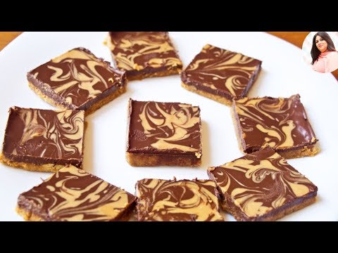 Easy No Bake Chocolate Peanut Butter Bars Recipe, Eggless & Without Oven, Kids Special, desserts.