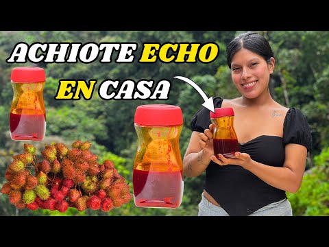 Fabrique mi propio ACHOITE o COLORANTE aquí en el campo.