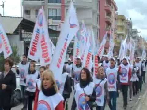 LAİK EĞİTİM VE EMEĞE SAYGI YÜRÜYÜŞÜMÜZ YATAĞAN`DAN BAŞLADI  | EĞİTİM İŞ