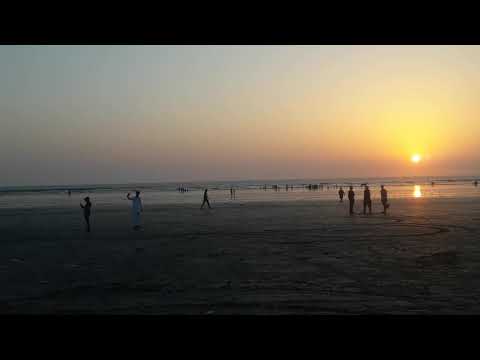 beautiful view on seaside Karachi