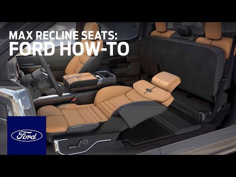 Max Recline Seats | Ford How-To | Ford