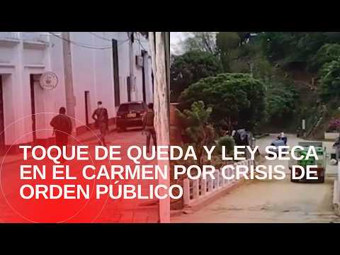 El Carmen decreta toque de queda: medidas de seguridad tras hechos violentos en Norte de Santander