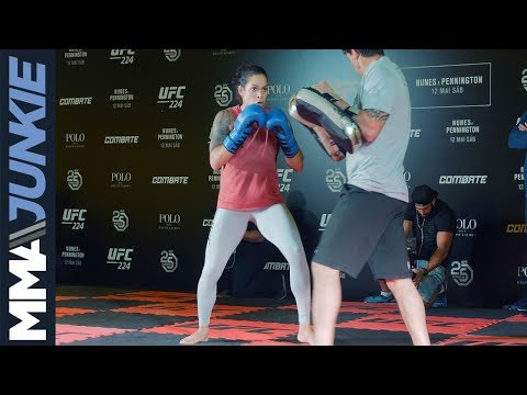 UFC 224: Amanda Nunes open workout highlight