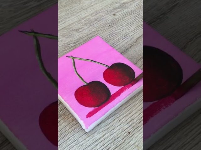 Vídeo relacionado con Imagen en lienzo enrollado Cerezas dulces Poloson Kimberly - Cuadrado de alimentos Arte impresión cerezas cerezas granja fruta alimentos producir azul yello Lienzo Bellas Artes 18_X_18_in