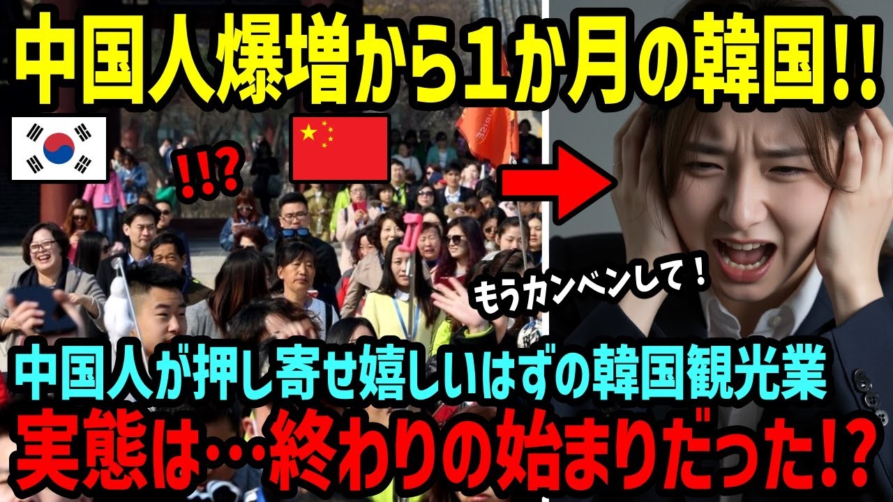 【海外の反応】日本に行けなくなった中国人が韓国に行った結果   最悪の結末にw