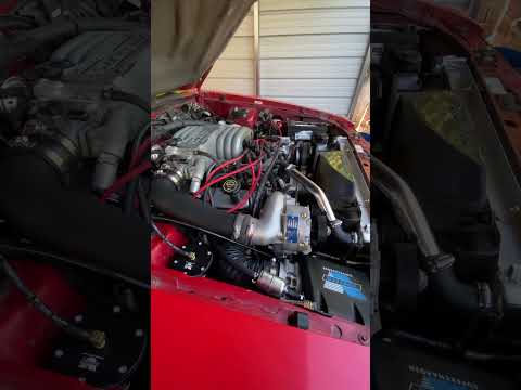 Entry level VORTECH V3 SCI supercharger on the 1992 summer edition mustang