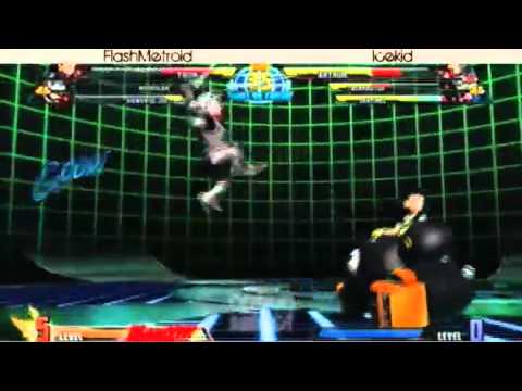 2-28-11 FlashMetroid (Viewtiful Joe/Tron/Morrigan) vs Icekid (Taskmaster/Arthur/Sentinel) 2 - MvC3