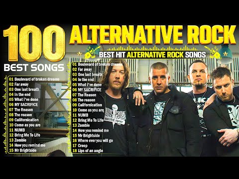 Creed, Linkin Park, Metallica, Nickelback, Green Day, Coldplay💕Alternative Rock Greatest Hits 2000's