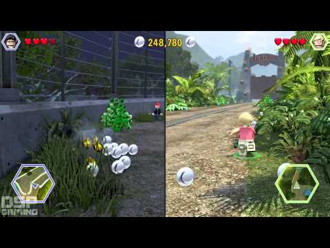 LEGO Jurassic World Co-op pt4 - CLASSIC T-Rex Paddock Scene, Relived!