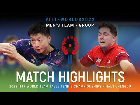 Highlights | Ma Long (CHN) vs Mishel Levinski (USA) | MT Grps | #ITTFWorlds2022