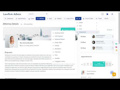 LawFirm Dashboard UI kit Bootstrap Admin Template with LTR Light Theme