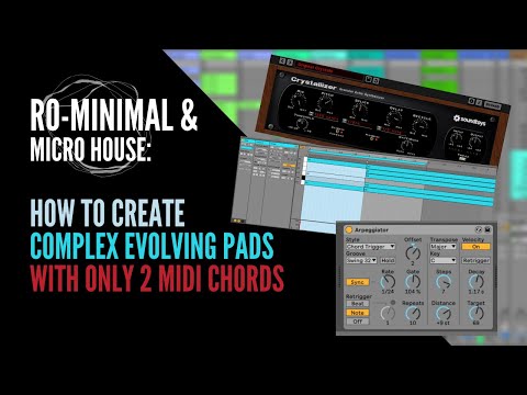 Micro House: 2 Chords Only: Creating complex & evolving pad sounds with 2 midi chords