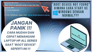 Download lagu BOOT DEVICE NOT FOUND Laptop Hp All Type | Setting Bios, Cara start ke Windows dengan Normal mp3
