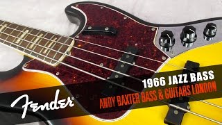 Video thumbnail for 1966 Fender Jazz Bass, Sunburst - Andy Baxter Bass & Guitars, London by Andy Baxter Bass & Guitars