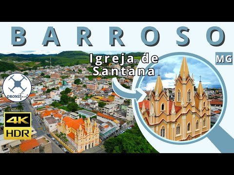BARROSO - MG: CONHEÇA DO ALTO ESSA LINDA CIDADE MINEIRA | 4K ULTRA HD