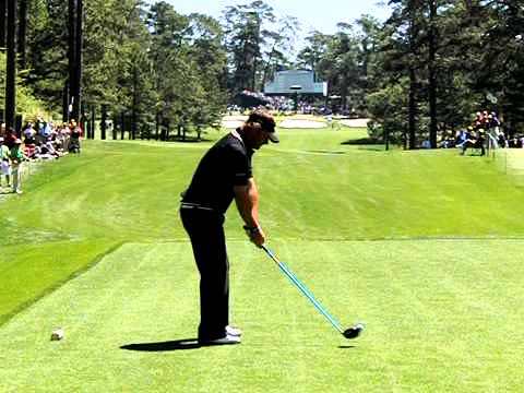 Alex Cejka Stack & Tilt Golf Swing - Slow Motion