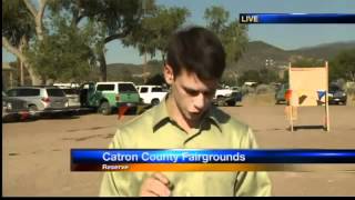 preview picture of video 'Governor tours Gila Forest fire'