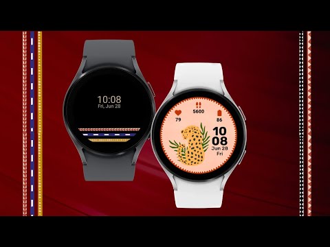 Folk art watch face - 5 themes video thumbnail