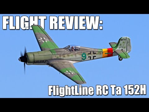 Assembly & Flight Review (w/weathering & paint tips!) -- FlightLine RC Ta 152H 1300mm Wingspan
