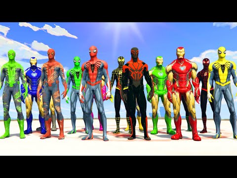TEAM SPIDER-MAN VS TEAM IRON-MAN - What If Battle Superheroes