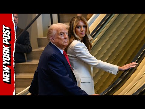 Escalator Suddenly STOPS as Trump and First Lady Arrive at United Nations