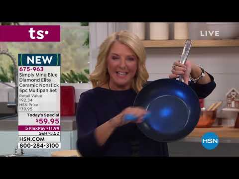 HSN | Ming Tsai Blue Diamond Elite Cookware Premiere 11.11.2019 - 12 AM