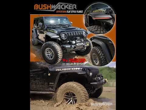 Bushwacker Hyperform Flat Style Fender Flares for Jeep Wranglers