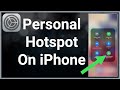 How To Set Up Personal Hotspot On iPhone 12