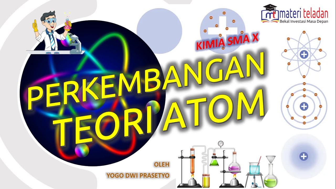Perkembangan Teori Atom dan Penemuan Partikel Penyusun Atom Disertai Animasi - Kimia X