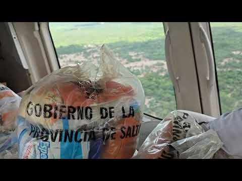 Desarrollo Social realizó un nuevo operativo de asistencia aérea en Rivadavia Banda Sur