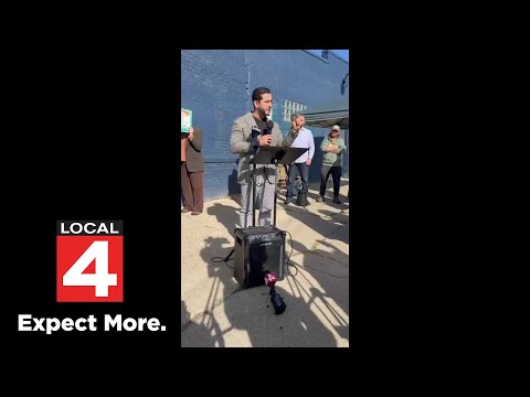 Abdul El-Sayed speaks amid demands to shut down concrete plant