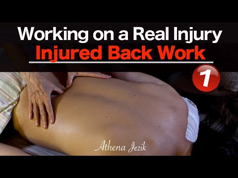 Athena Jezik - Massage Demonstration of an Active Injury - Part 1