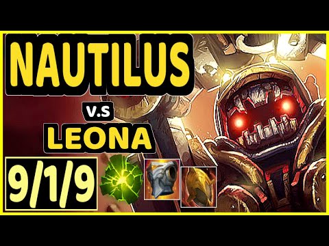 VANDER (NAUTILUS) vs LEONA - 9/1/9 KDA BOTTOM SUPPORT CHALLENGER GAMEPLAY - EUW