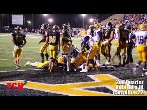 Carrollton Holds Off Late Villa Rica Comeback for 36-34 Win, Improves to 6-1