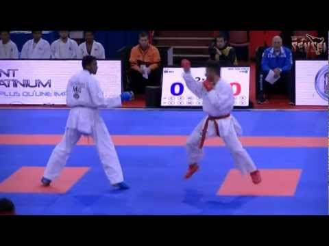 Italy vs Malaysia - Gianluca Iovine - 21st WKF World Karate Championships Paris Bercy 2012