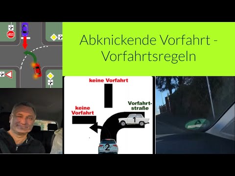 1 Teil Verlassen der abknickenden Vorfahrt Straße