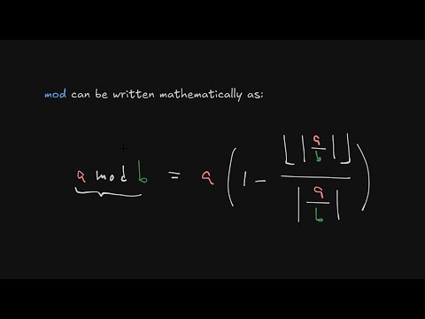 How Does The Modulo Operator Really Work Deriving Mod Formula Java Implementation