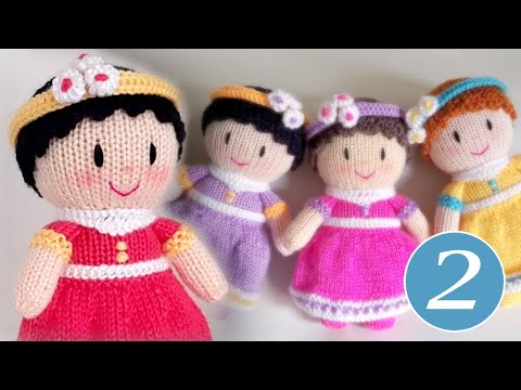 [Knitting Doll] Free Pattern Tutorial Knitting Doll - Dainty Dollies (Part 2)