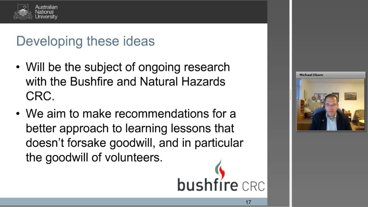 Learning lessons from disasters